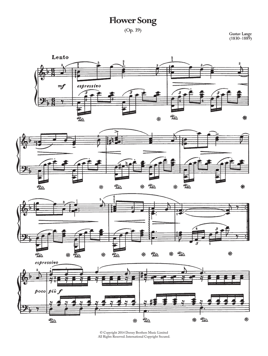 Flower Song Op.39