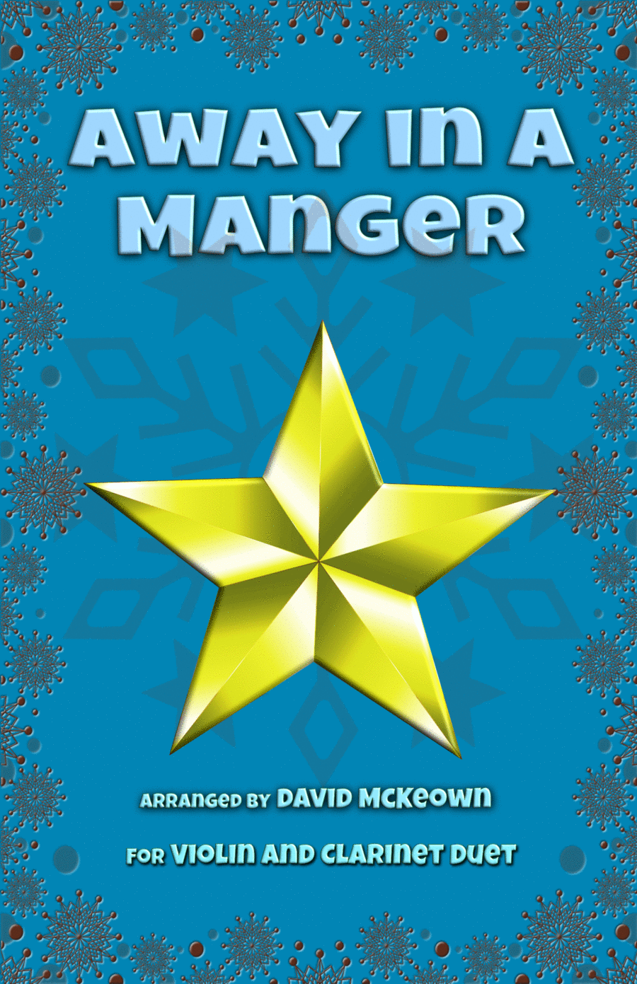 Away in a Manger, Jazz Style, for Violin and Clarinet Duet Clarinet Duet scores gallery preview page 1