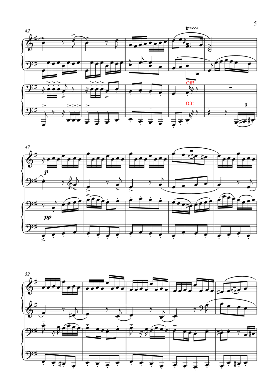 Le Coucou...et son ami (Piano Duet - Four Hands) Piano Duet scores gallery preview page 5