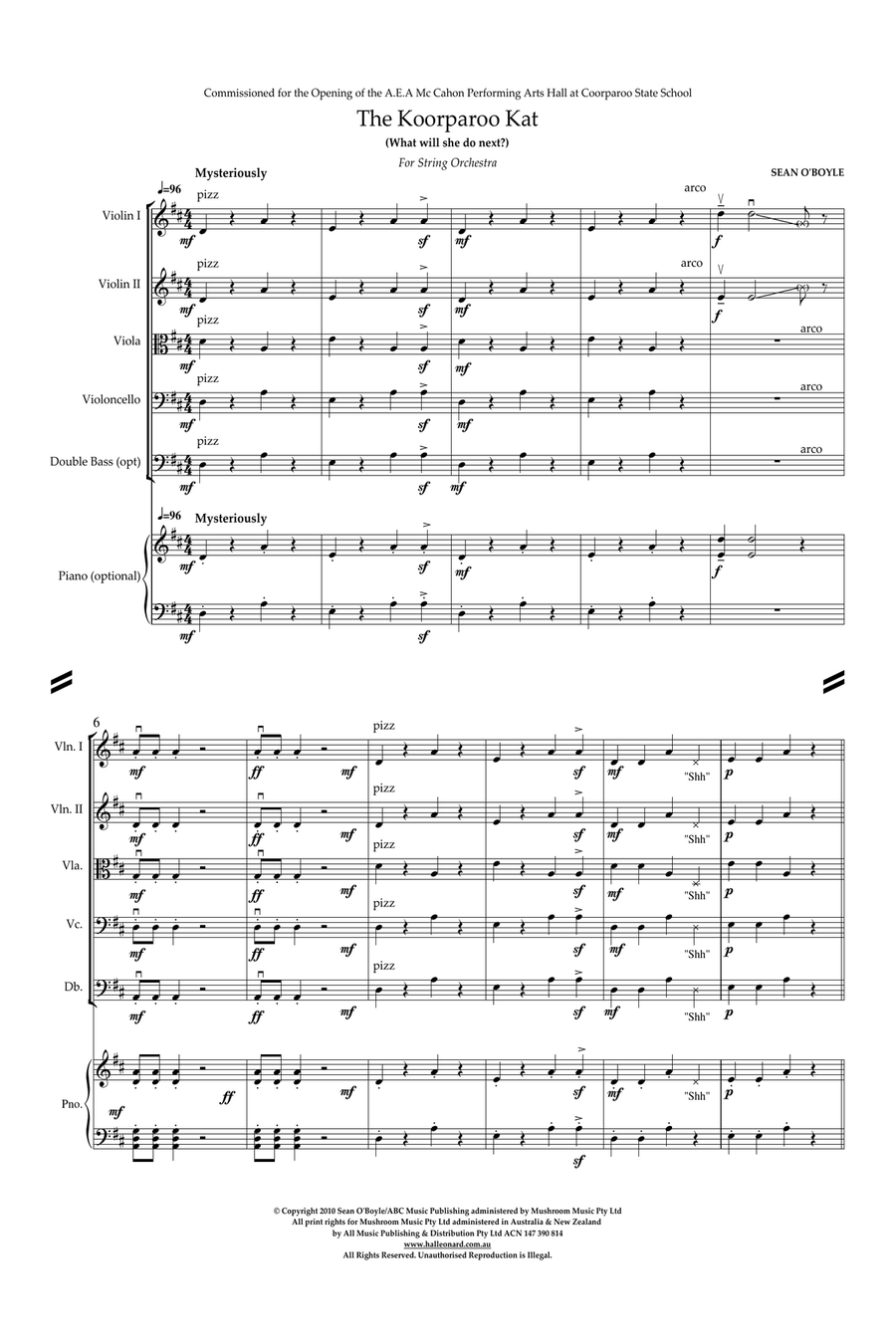 The Koorparoo Kat - Score Orchestra scores gallery preview page 3