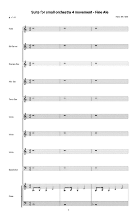 Suite for small orchestra - Fine Ale (Full Score)