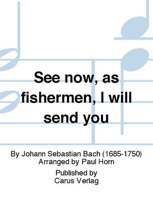 Book cover for See now, as fishermen I will send you (Siehe, ich will viel Fischer aussenden)