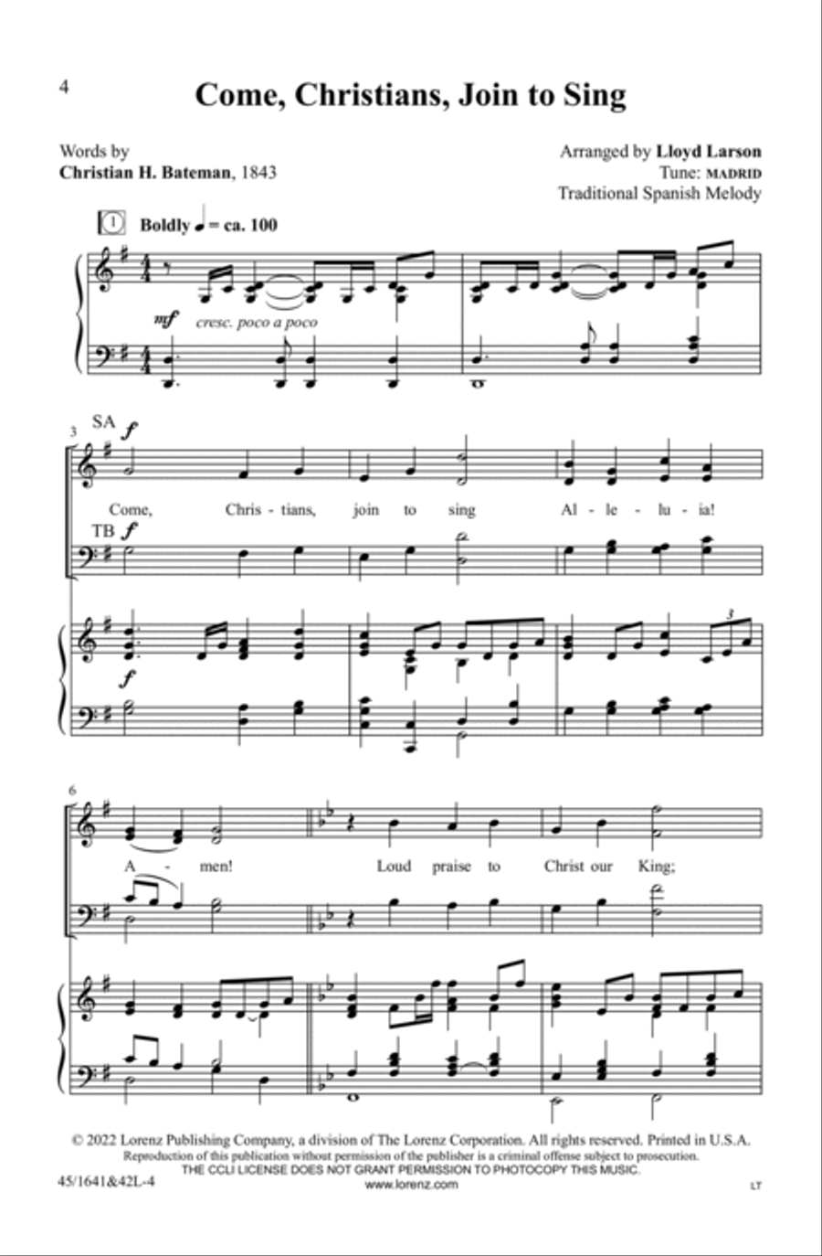 A Festival of Hymns SATB (Digital Download) 4-Part scores gallery preview page 4
