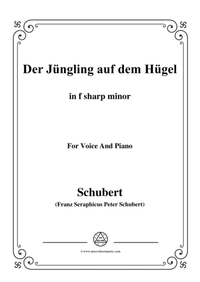 Schubert-Der Jüngling auf dem Hügel,in f sharp minor,Op.8 No.1,for Voice and Piano image number null