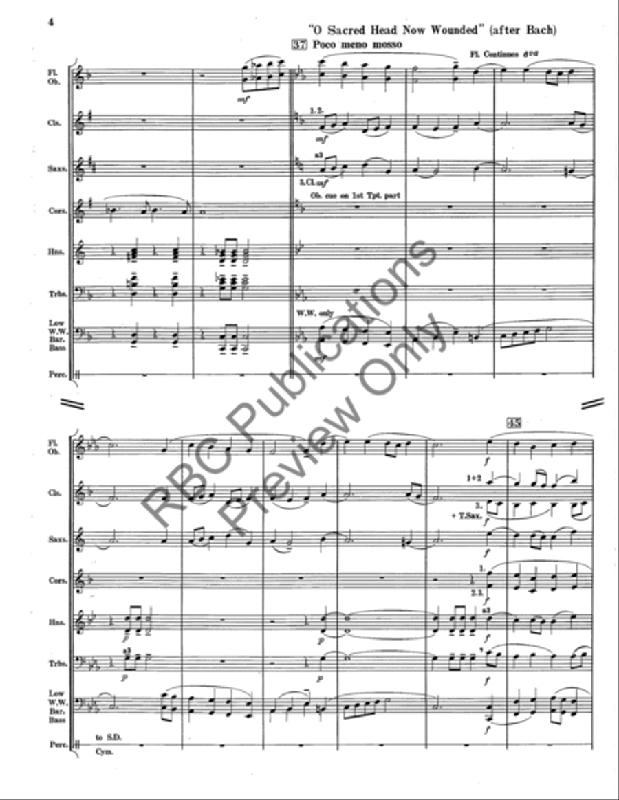 Mighty King Of Miracles (Score) Concert Band scores gallery preview page 7