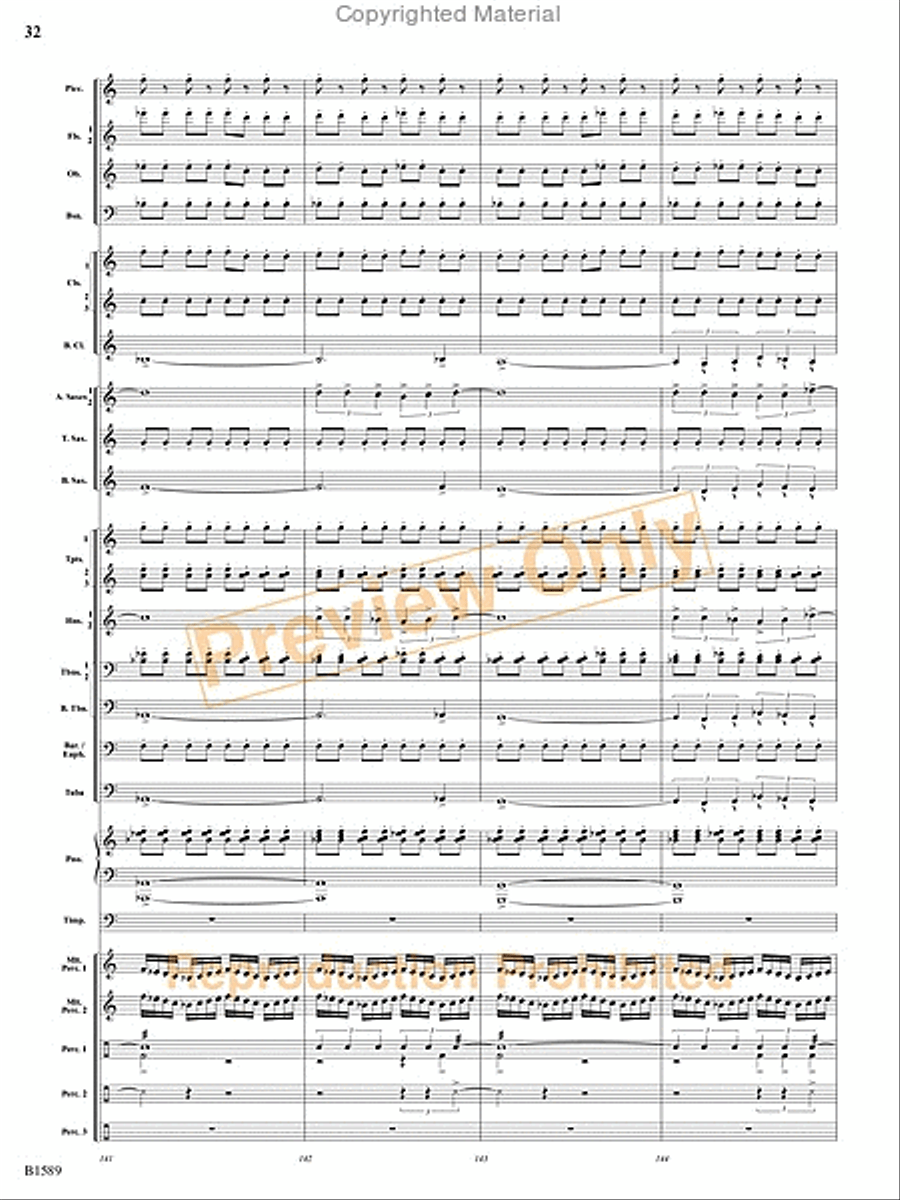 Pulse Concert Band scores gallery preview page 33
