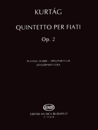 Book cover for Quintetto per Fiati, Op. 2
