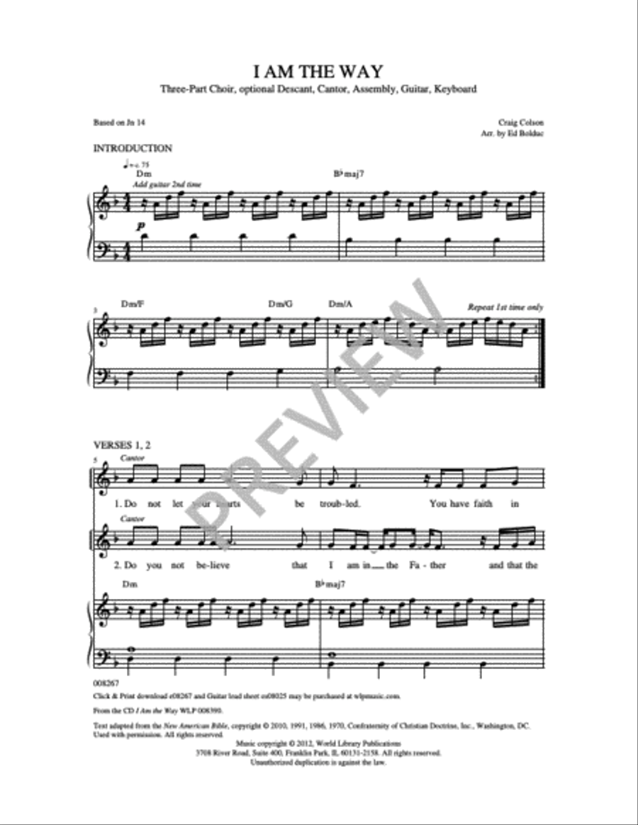 I Am the Way 3-Part scores gallery preview page 5