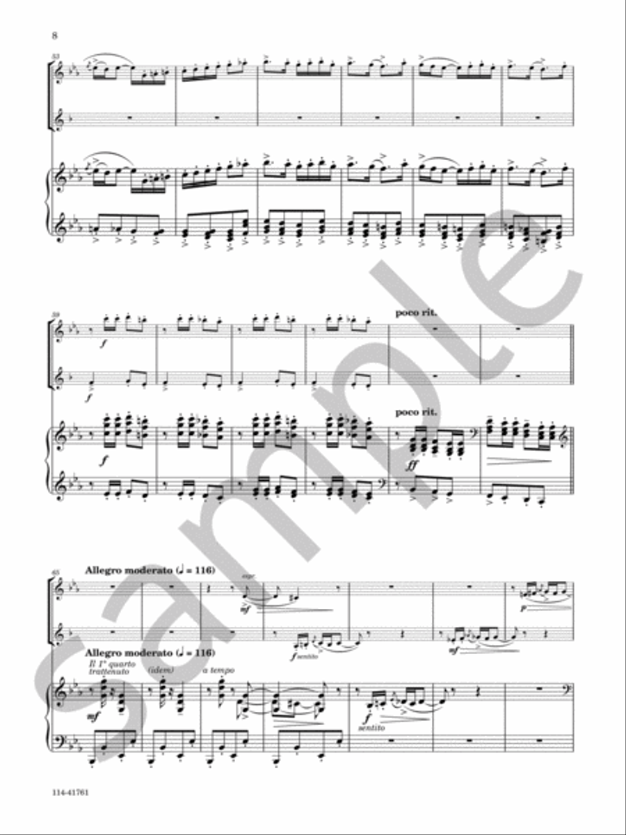 Sonata Cho-Cho-San Chamber Music scores gallery preview page 8