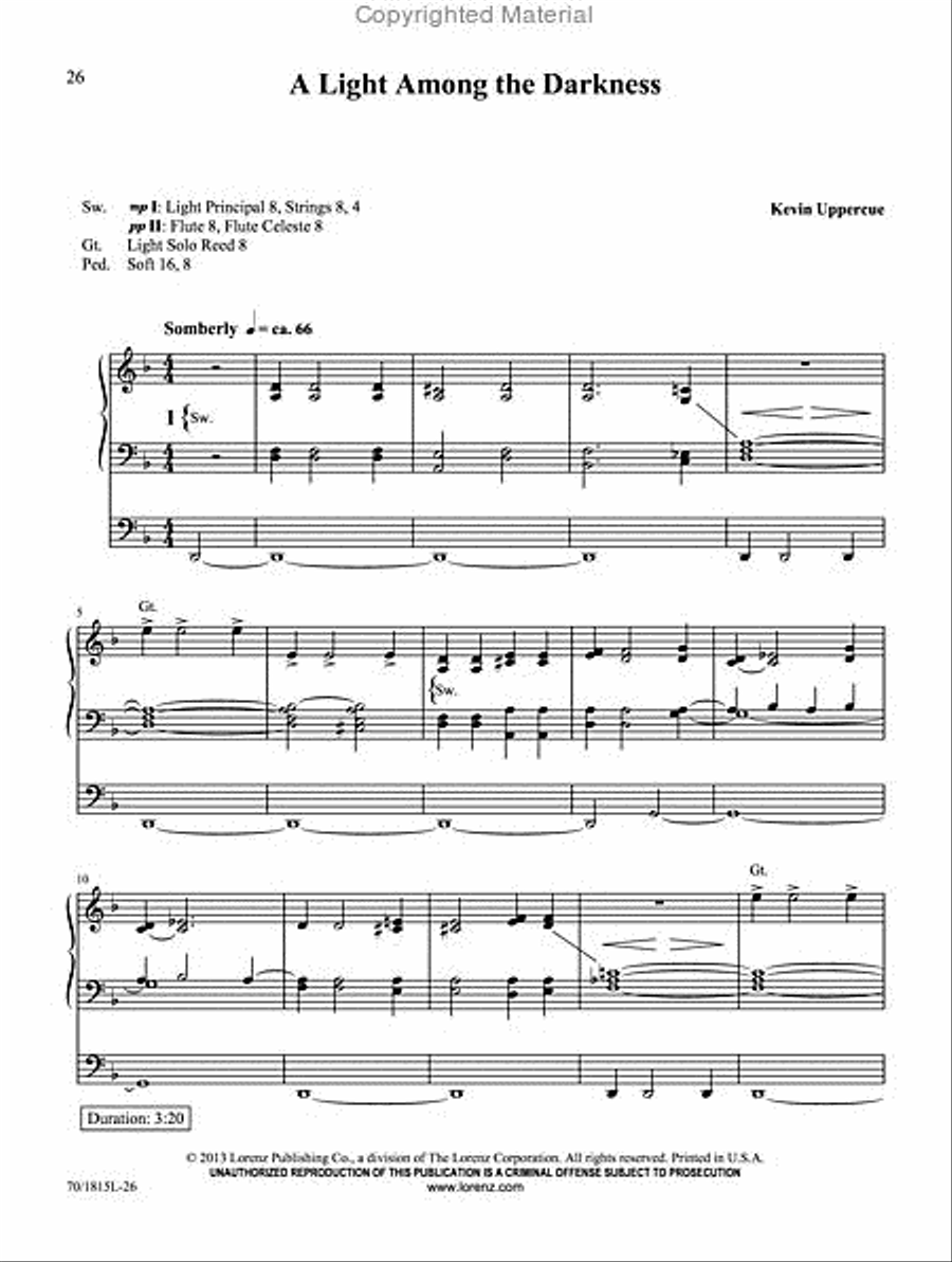 Penitent Prayers for Organ Organ Solo scores gallery preview page 6