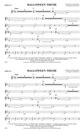 Halloween Theme: 1st F Horn