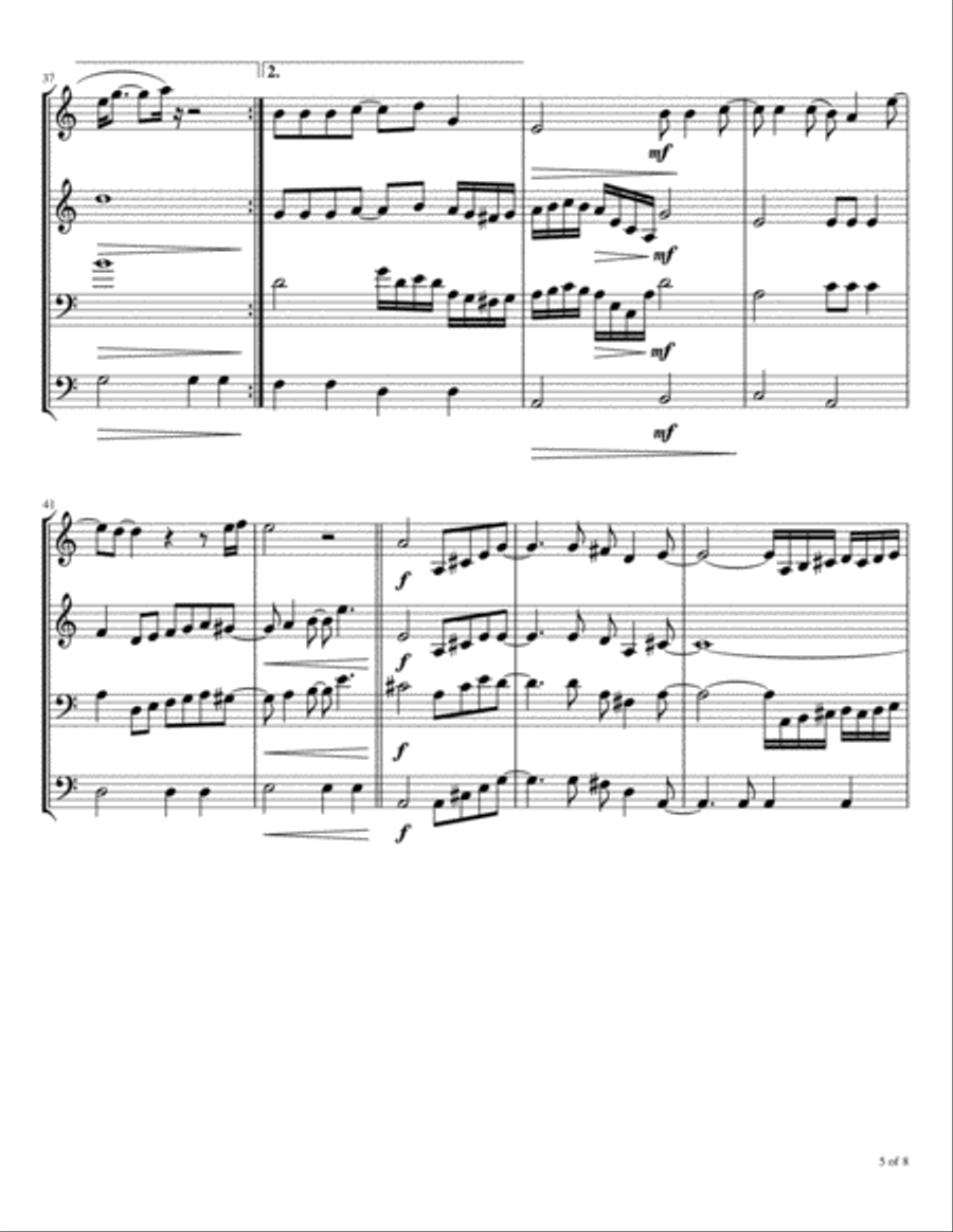 (i've Been) Searchin' So Long Brass Ensemble scores gallery preview page 6