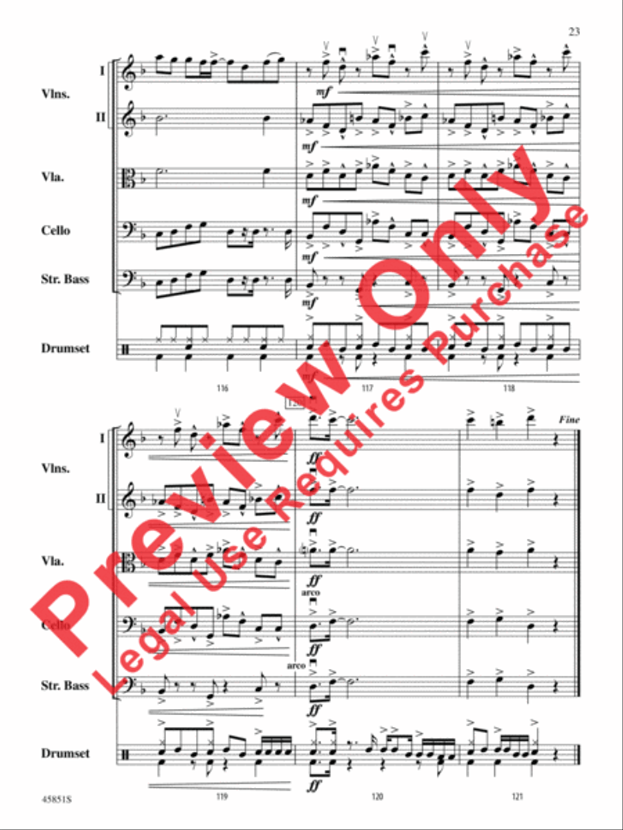 A Halloween Thriller String Orchestra scores gallery preview page 23