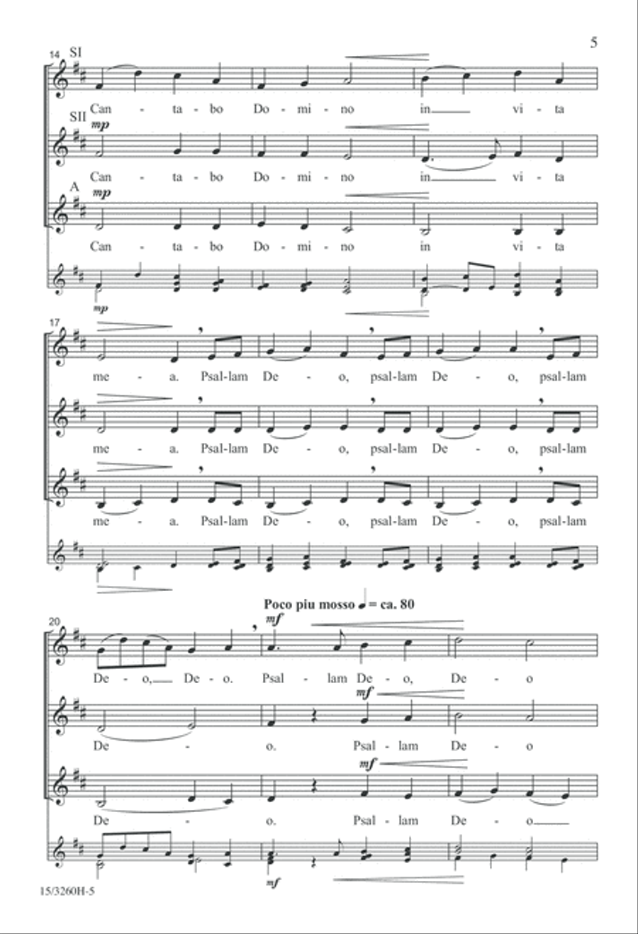 Psallam Deo SSA scores gallery preview page 5