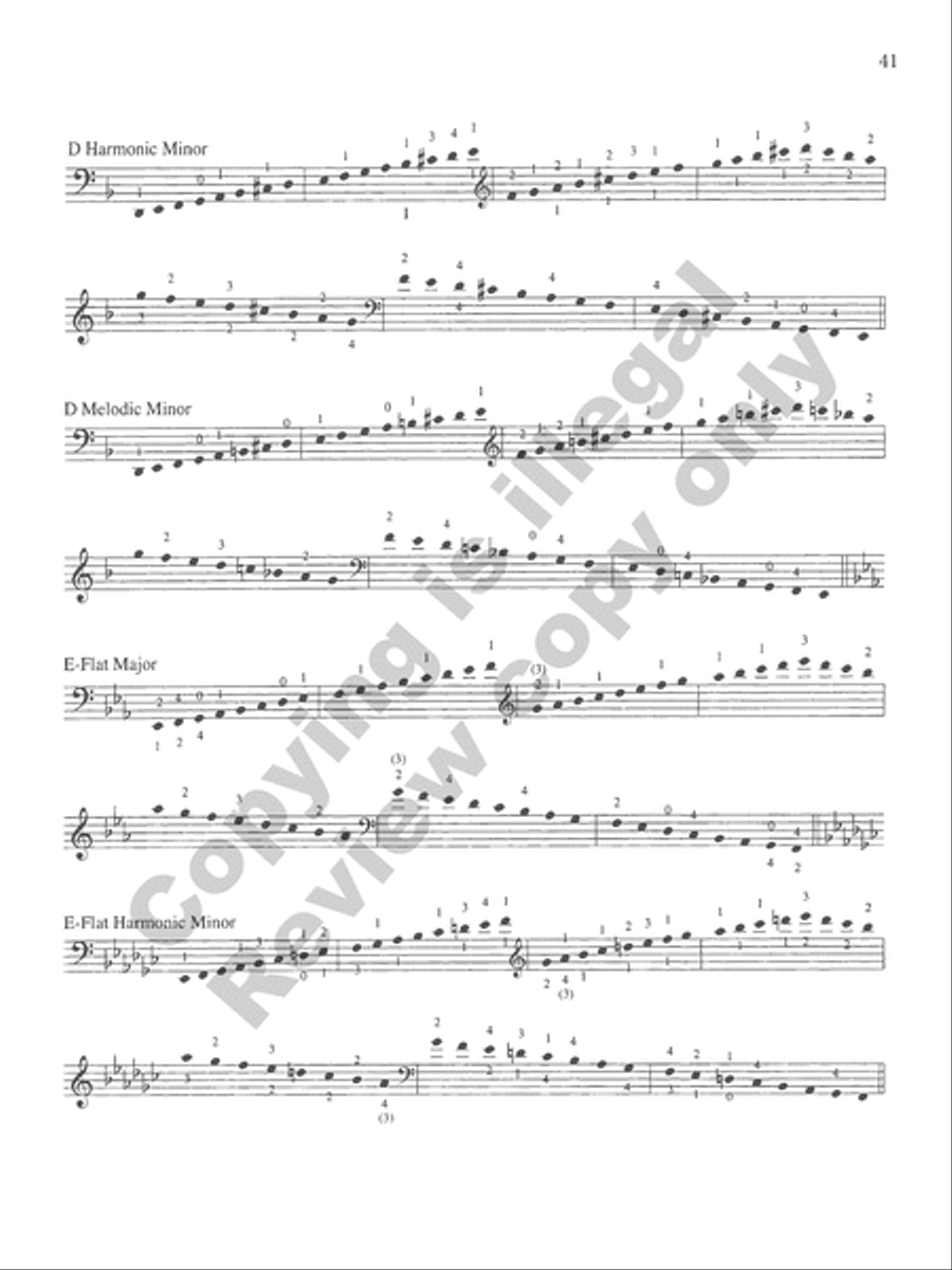 The Galamian Scale System for Violoncello (Volume 1)