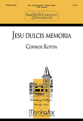 Book cover for Jesu dulcis memoria