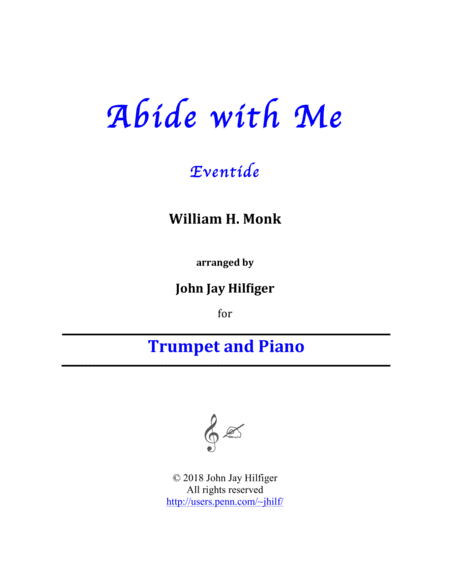 Abide with Me for Trumpet and Piano image number null
