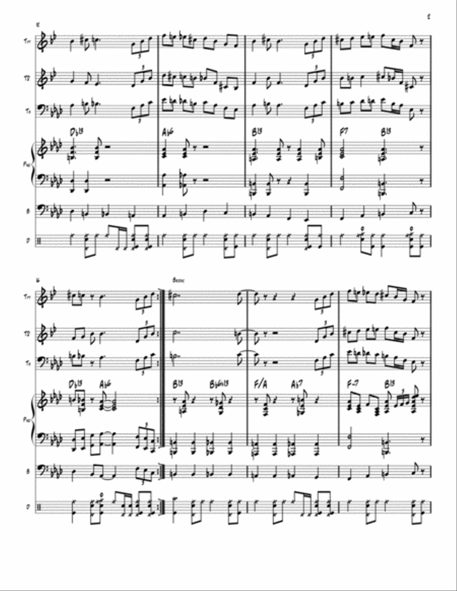 14 - Score and Parts Jazz Ensemble scores gallery preview page 4