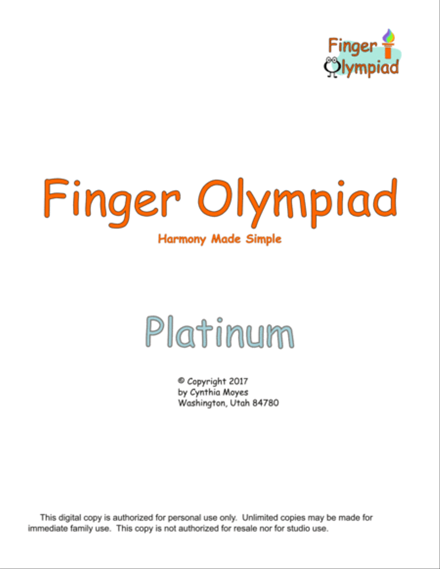 Platinum - Finger Olympiad (Piano) Piano Method scores gallery preview page 3