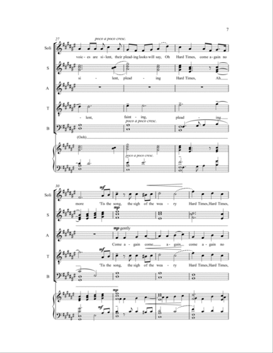 Hard Times 4-Part scores gallery preview page 9