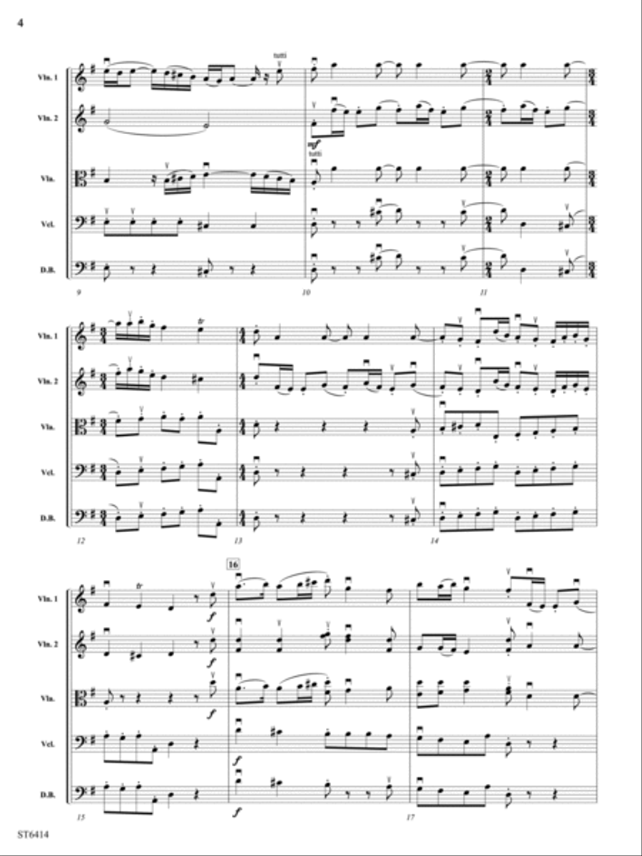 Puicinella: Score Puicinella: Score String Orchestra scores gallery preview page 4