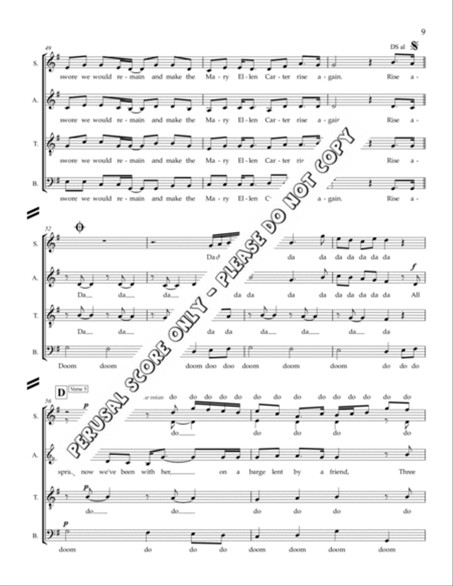 Mary Elen Carter 3-Part scores gallery preview page 9