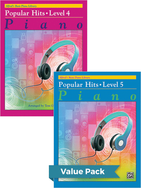Alfred's Basic Piano Library: Popular Hits, Levels 4 & 5
