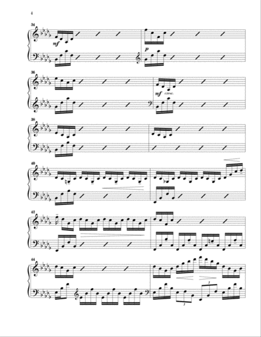 Water Water Piano Solo scores gallery preview page 4