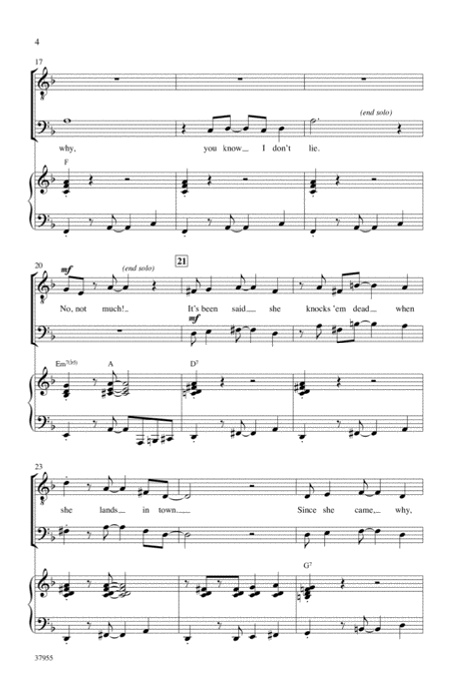 Sweet Georgia Brown Choir scores gallery preview page 3