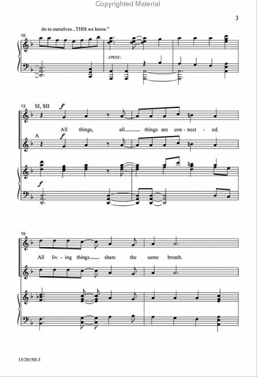 All Things are Connected SSA scores gallery preview page 3