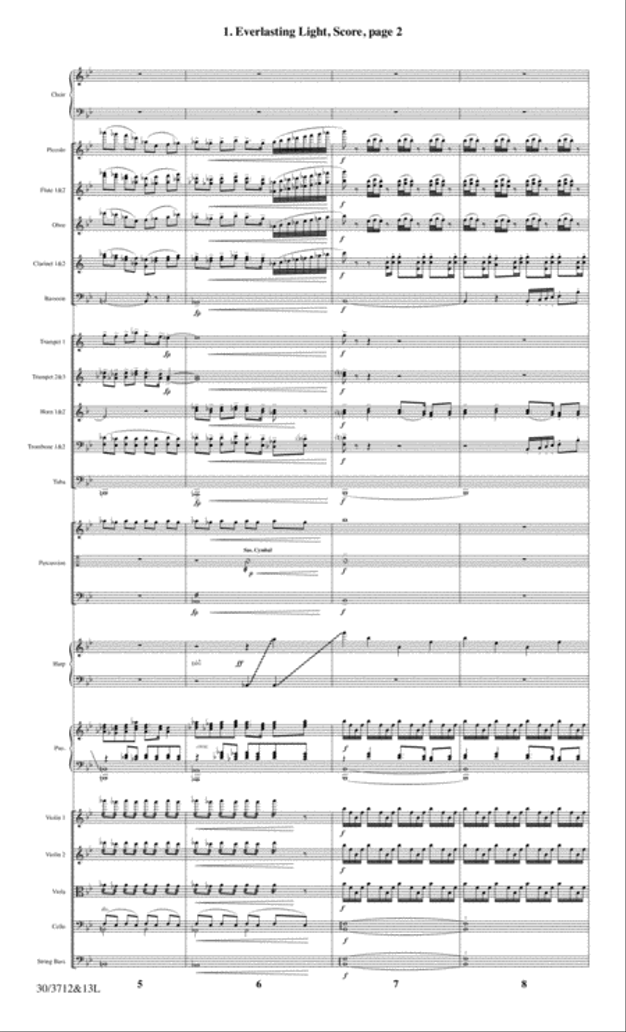 Everlasting Light - Full Score Choir scores gallery preview page 4