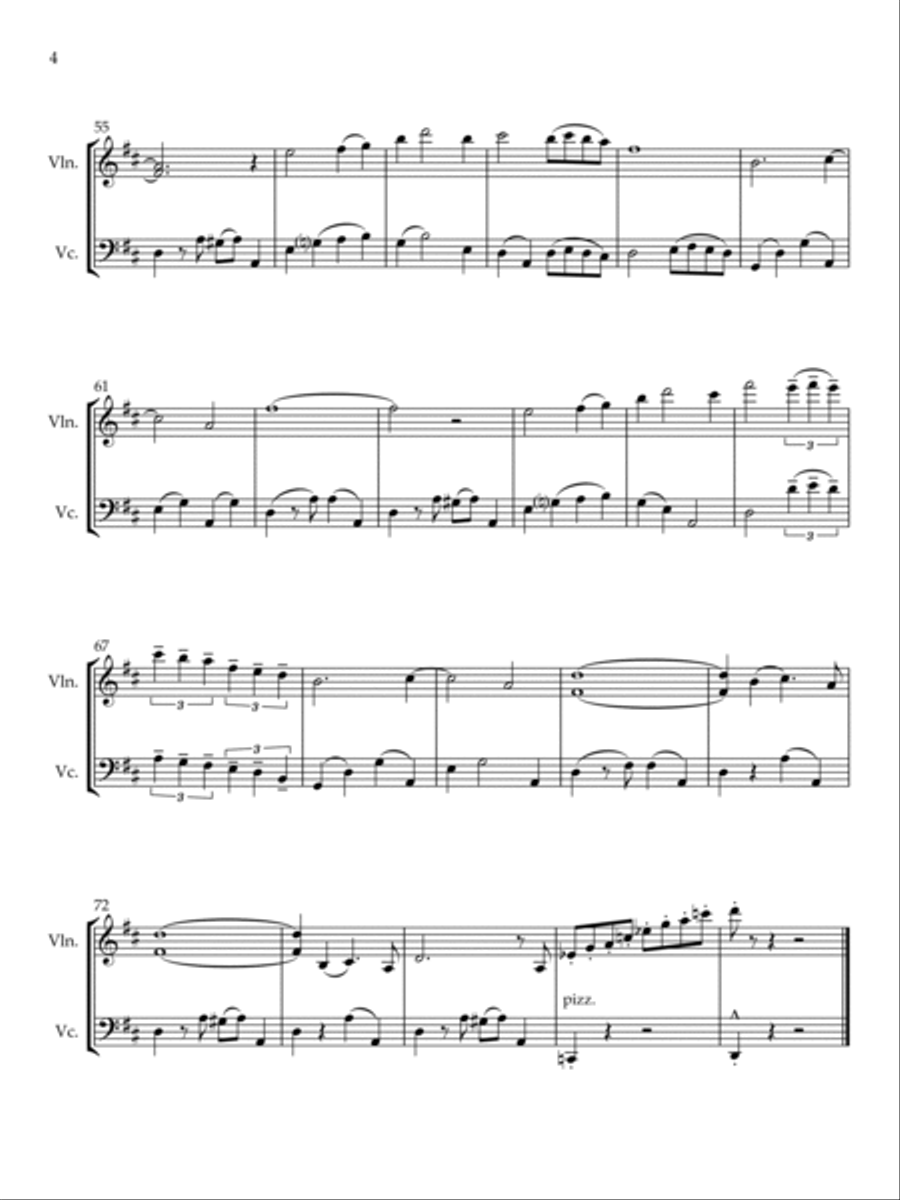 The Breeze And I String Duet scores gallery preview page 5