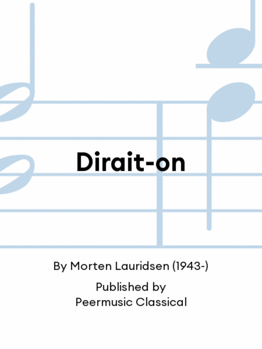 Dirait-on Chamber Music scores gallery preview page 1