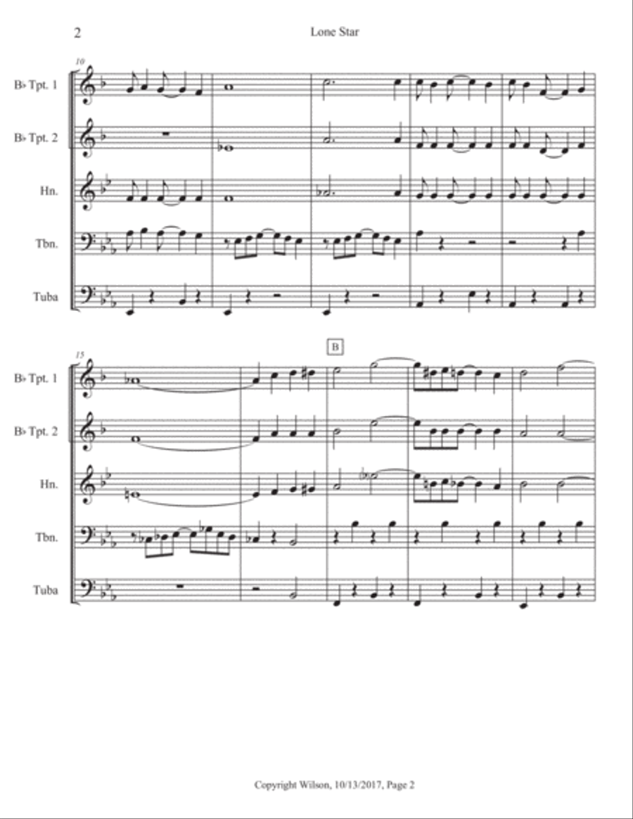 Lone Star Brass Quintet scores gallery preview page 3