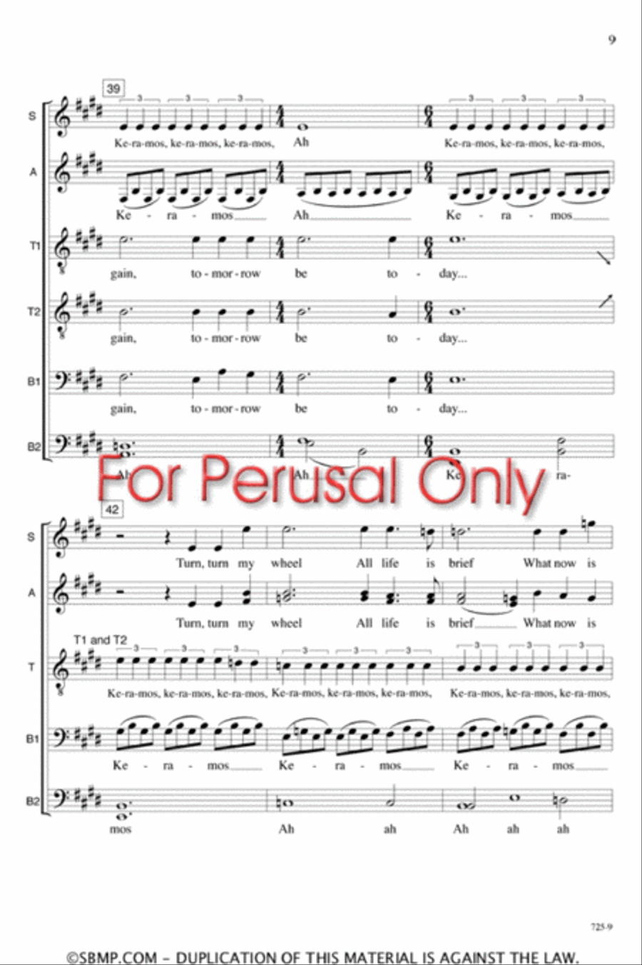 Keramos - SATB divisi Octavo Divisi scores gallery preview page 8
