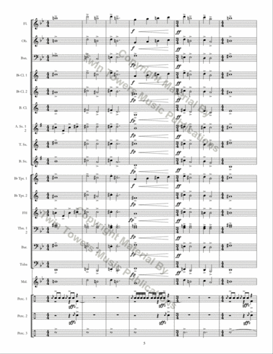 Introit Concert Band scores gallery preview page 6