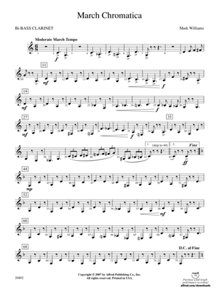 March Chromatica: B-flat Bass Clarinet