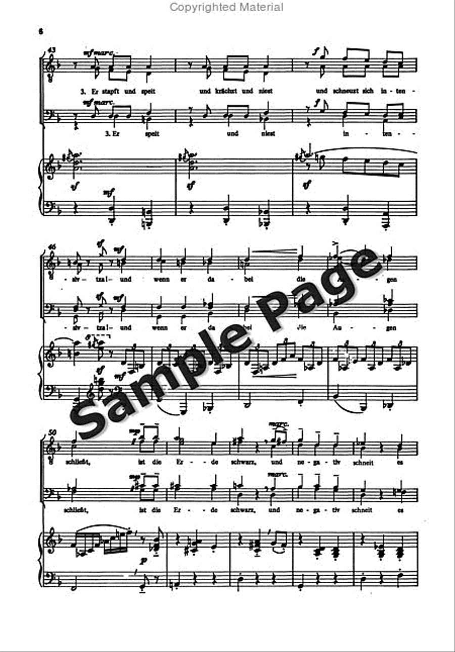Erkalteter Landsknechte TTBB scores gallery preview page 7