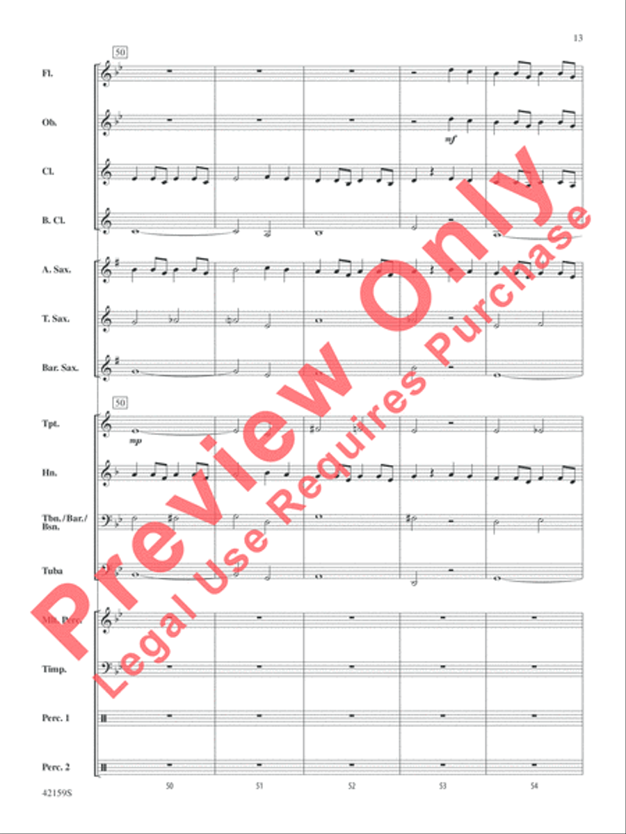 Two, by George Two, by George Concert Band scores gallery preview page 14