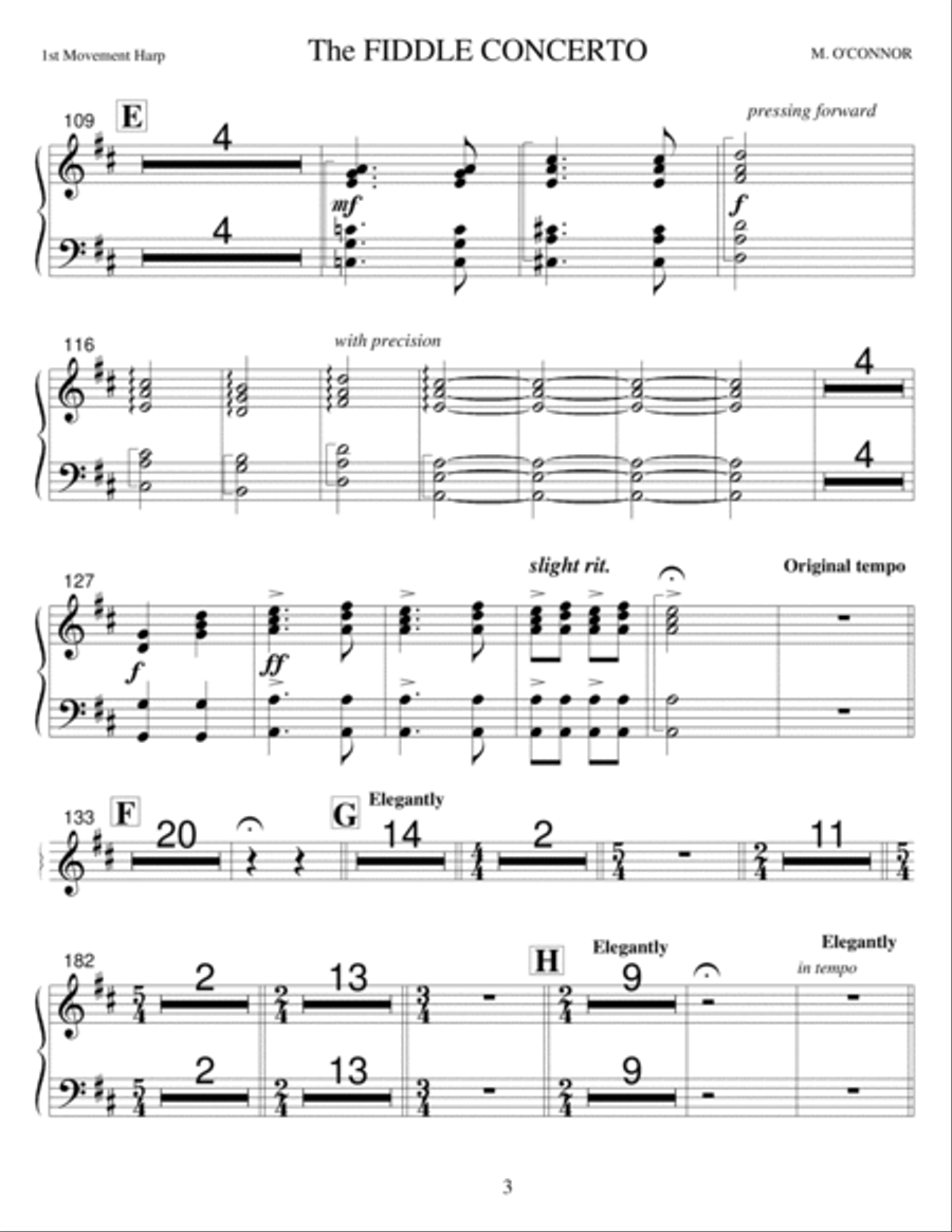 The Fiddle Concerto (string parts – violin and symphony orchestra) Full Orchestra scores gallery preview page 6