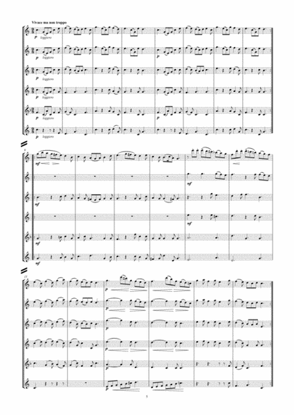 Boyce Symphony No. 4 arranged for flute sextet or flute choir image number null
