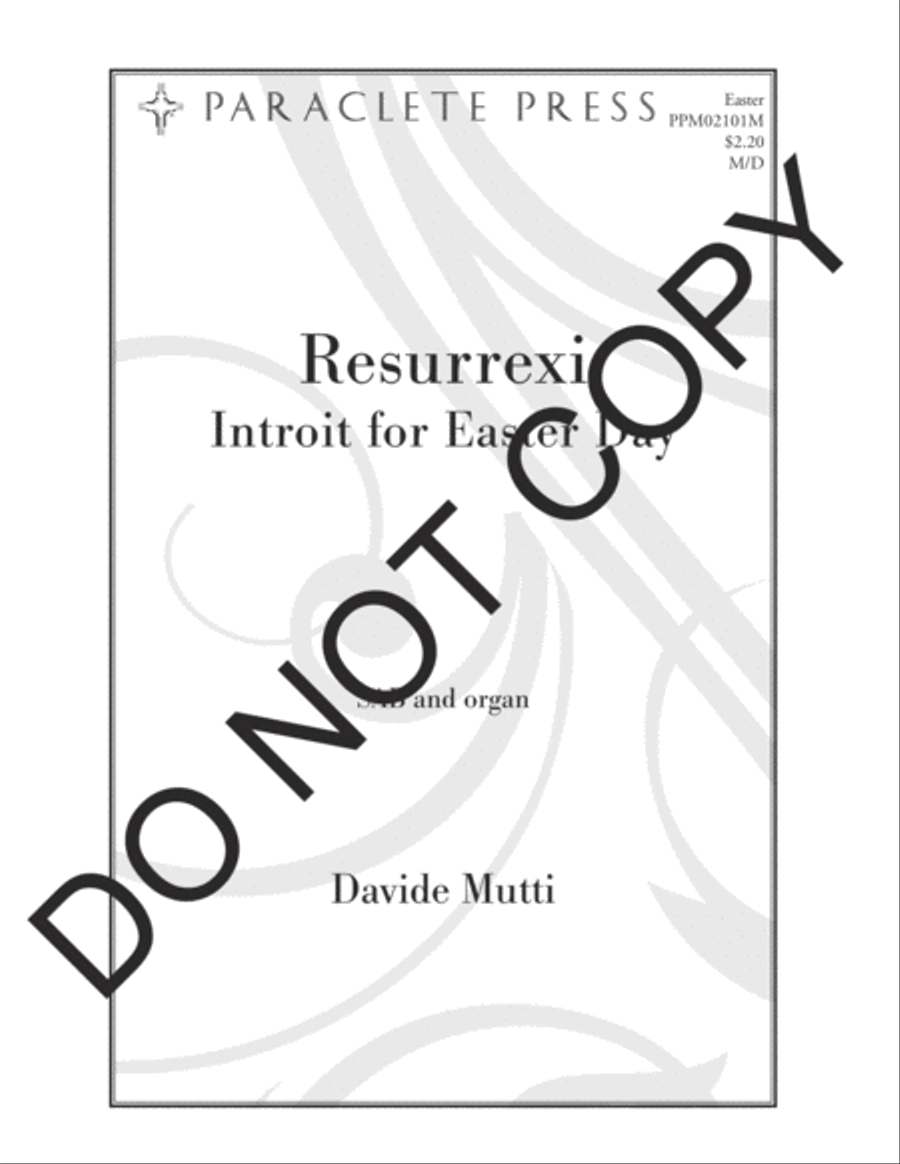 Resurrexi: Introit for Easter Day 3-Part scores gallery preview page 2