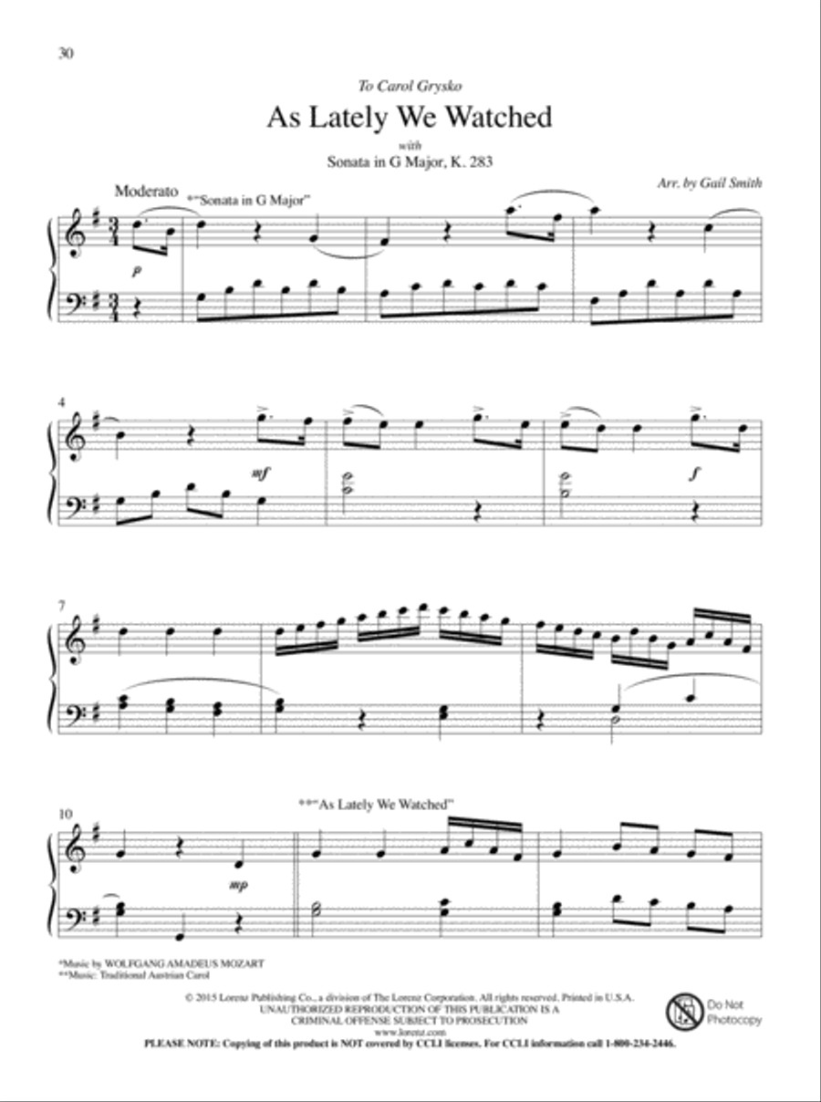 Christmas Carols and Classics Piano Solo scores gallery preview page 18