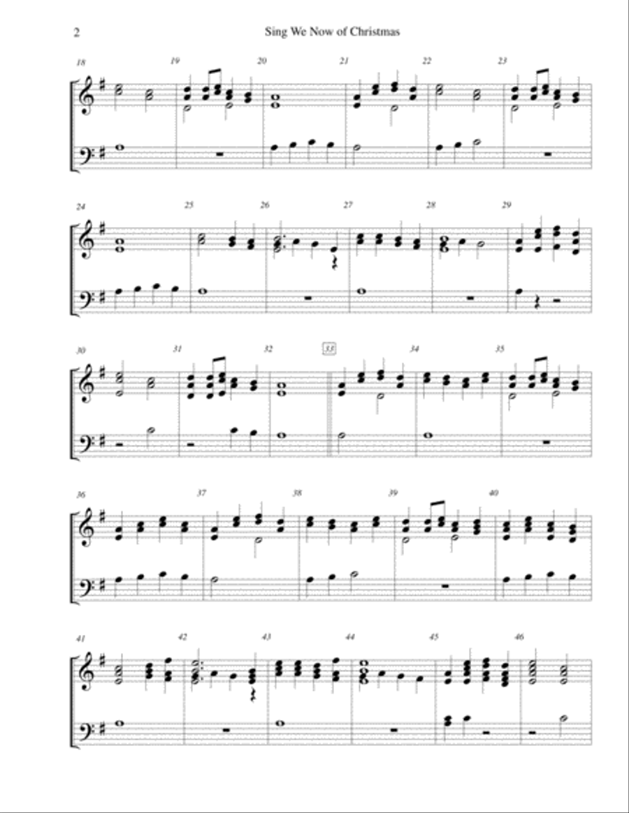 Sing We Now of Christmas - for 2-octave handbell choir 2-Octaves scores gallery preview page 2