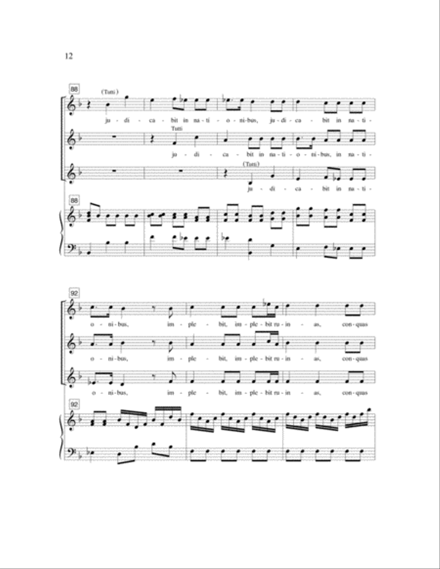 Dixit Dominus SSA scores gallery preview page 5