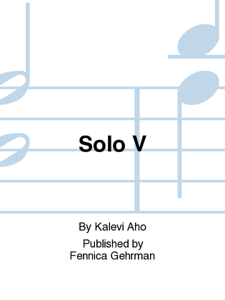 Book cover for Solo V