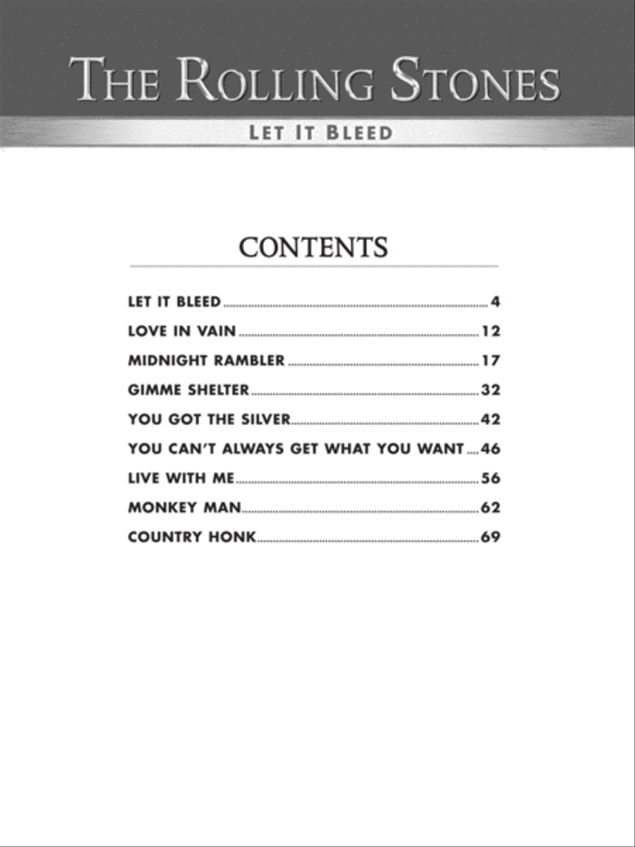 Let It Bleed Electric Guitar scores gallery preview page 2