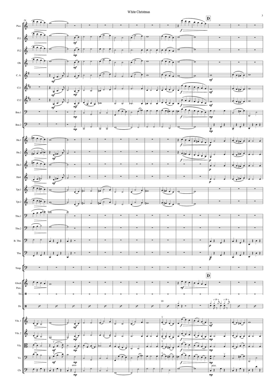 White Christmas White Christmas Full Orchestra scores gallery preview page 3