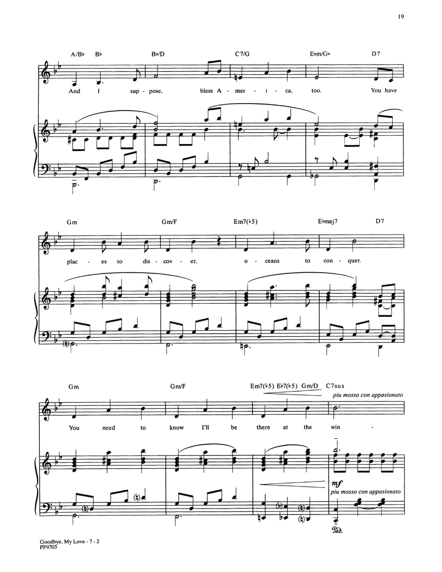Goodbye, My Love (from Ragtime: The Musical) Piano, Vocal scores gallery preview page 2