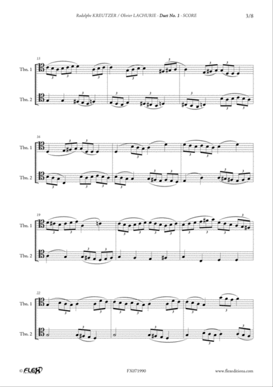 Duet No. 1 Duet No. 1 Trombone Duet scores gallery preview page 3